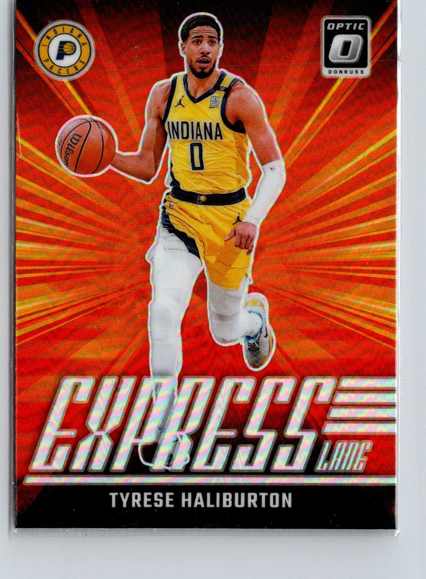 2024-25 Donruss Optic #25 Tyrese Haliburton Express Lane Holo K46
