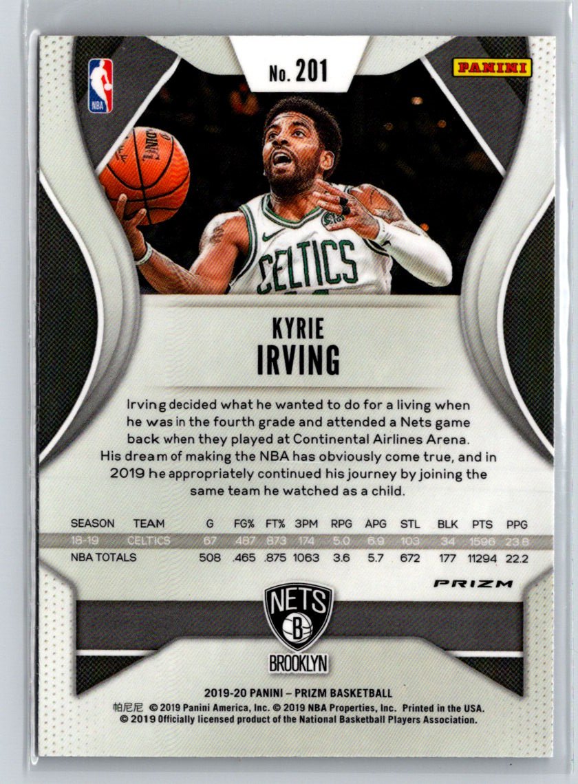 2019-20 Panini Prizm #201 Kyrie Irving Prizms Red White and Blue K46