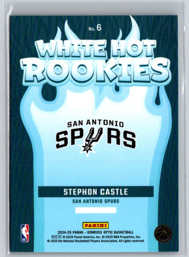 2024-25 Donruss Optic #6 Stephon Castle White Hot Rookies K47