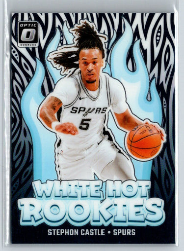 2024-25 Donruss Optic #6 Stephon Castle White Hot Rookies K47