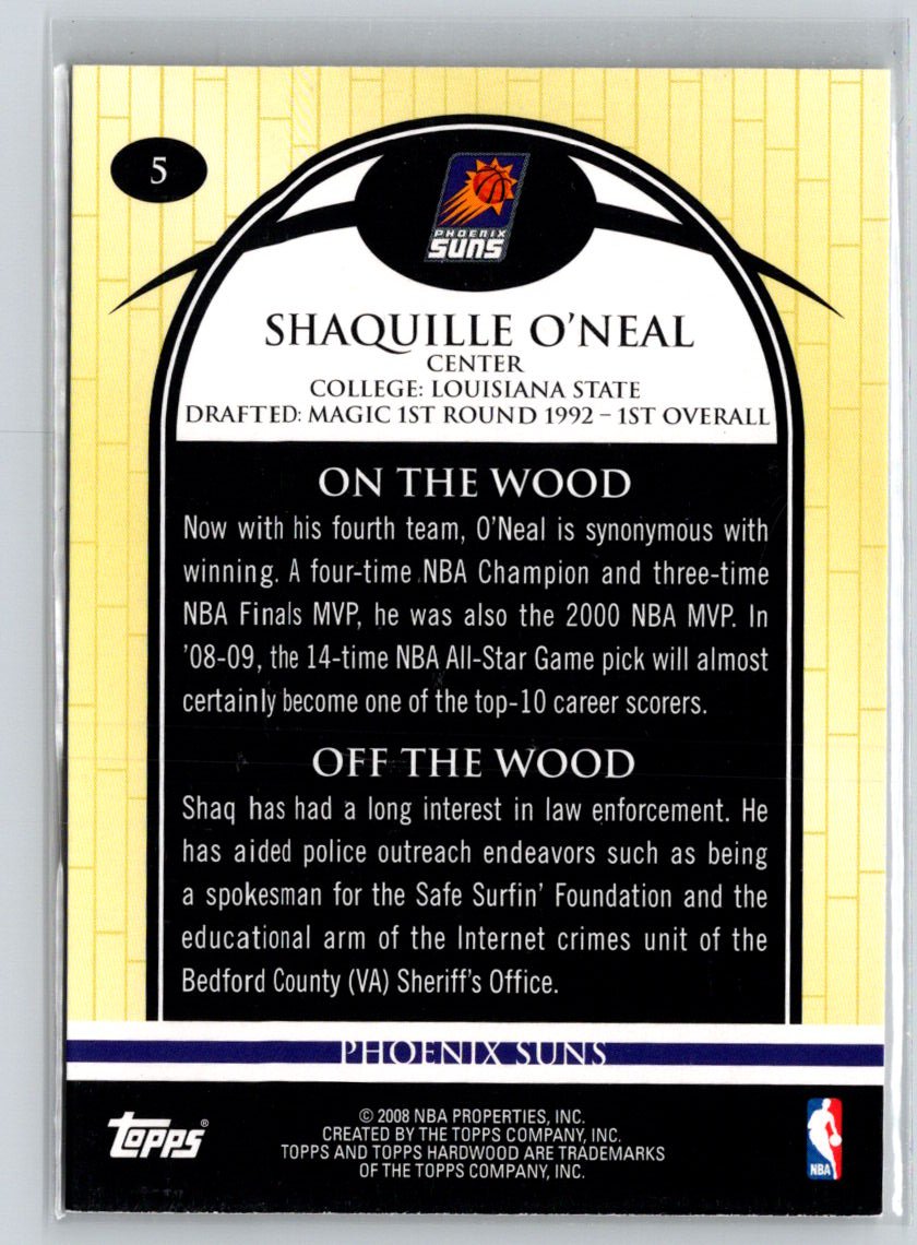 2008-09 Topps Hardwood #5 Shaquille O'Neal K48