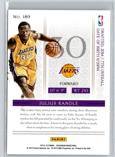 2014-15 Panini Excalibur #189 Julius Randle K48