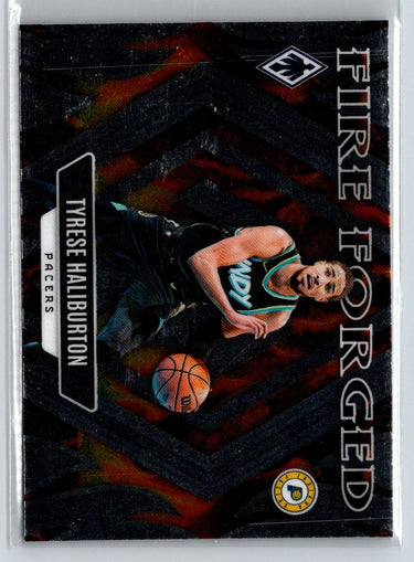 2023-24 Panini Phoenix #8 Tyrese Haliburton Fire Forged K49