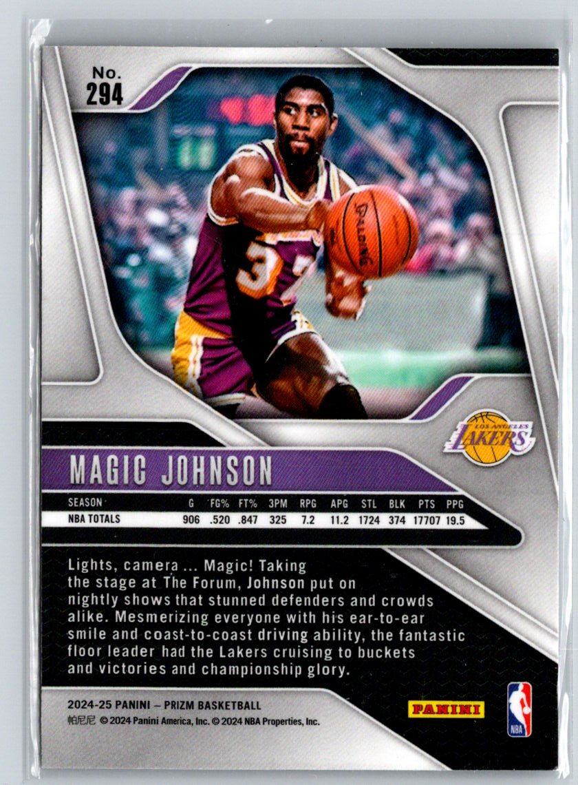 2024-25 Panini Prizm #294 Magic Johnson K49