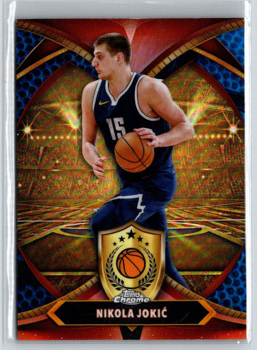 2024-25 Topps Chrome - Ball of Duty Blue Refractor #BOD-7 Nikola Jokić K50