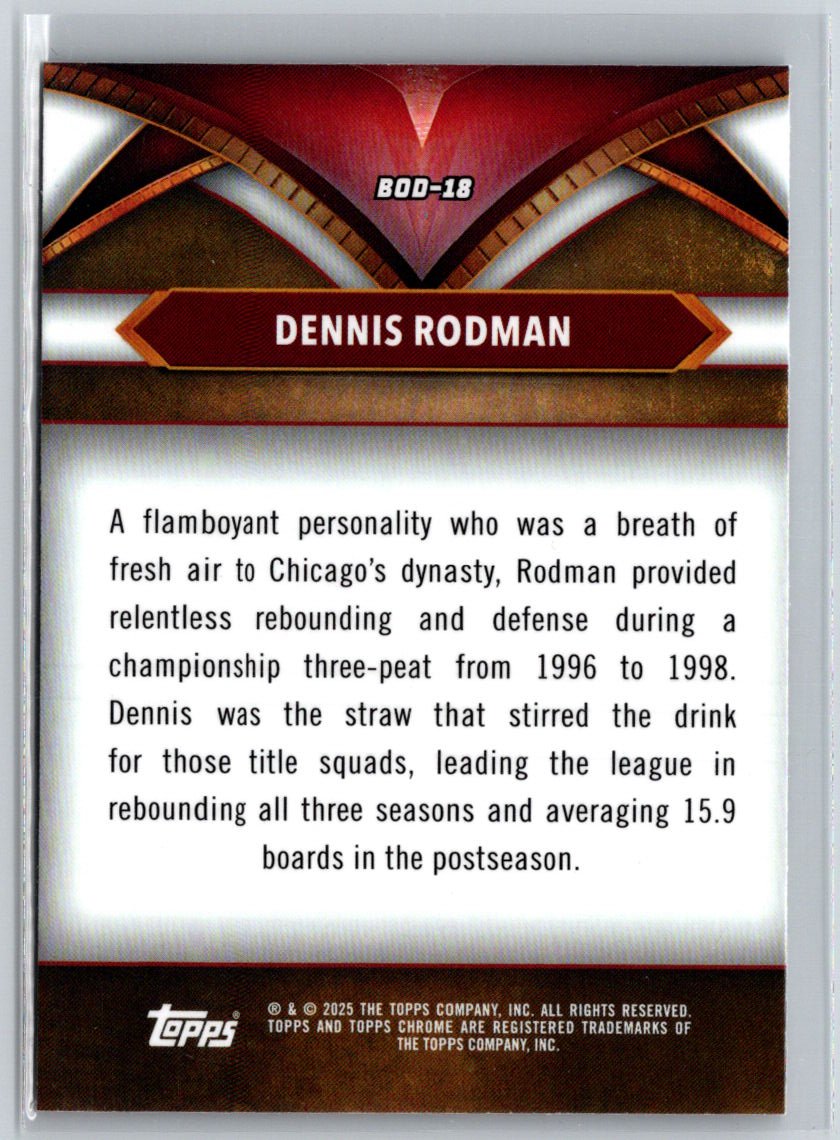 2024-25 Topps Chrome - Ball of Duty #BOD-18 Dennis Rodman K50