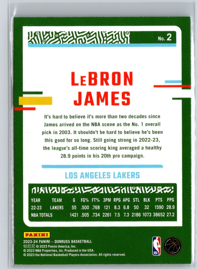 2023-24 Donruss #2 LeBron James K52