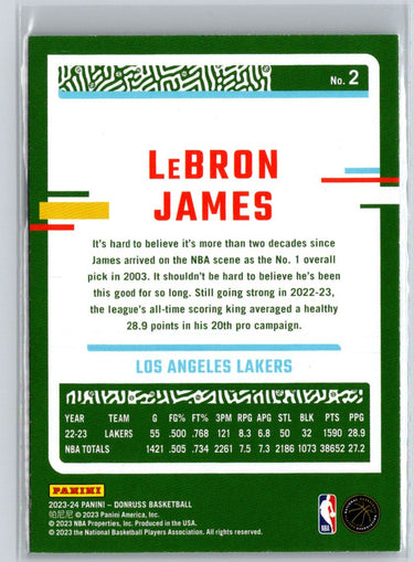 2023-24 Donruss #2 LeBron James K52