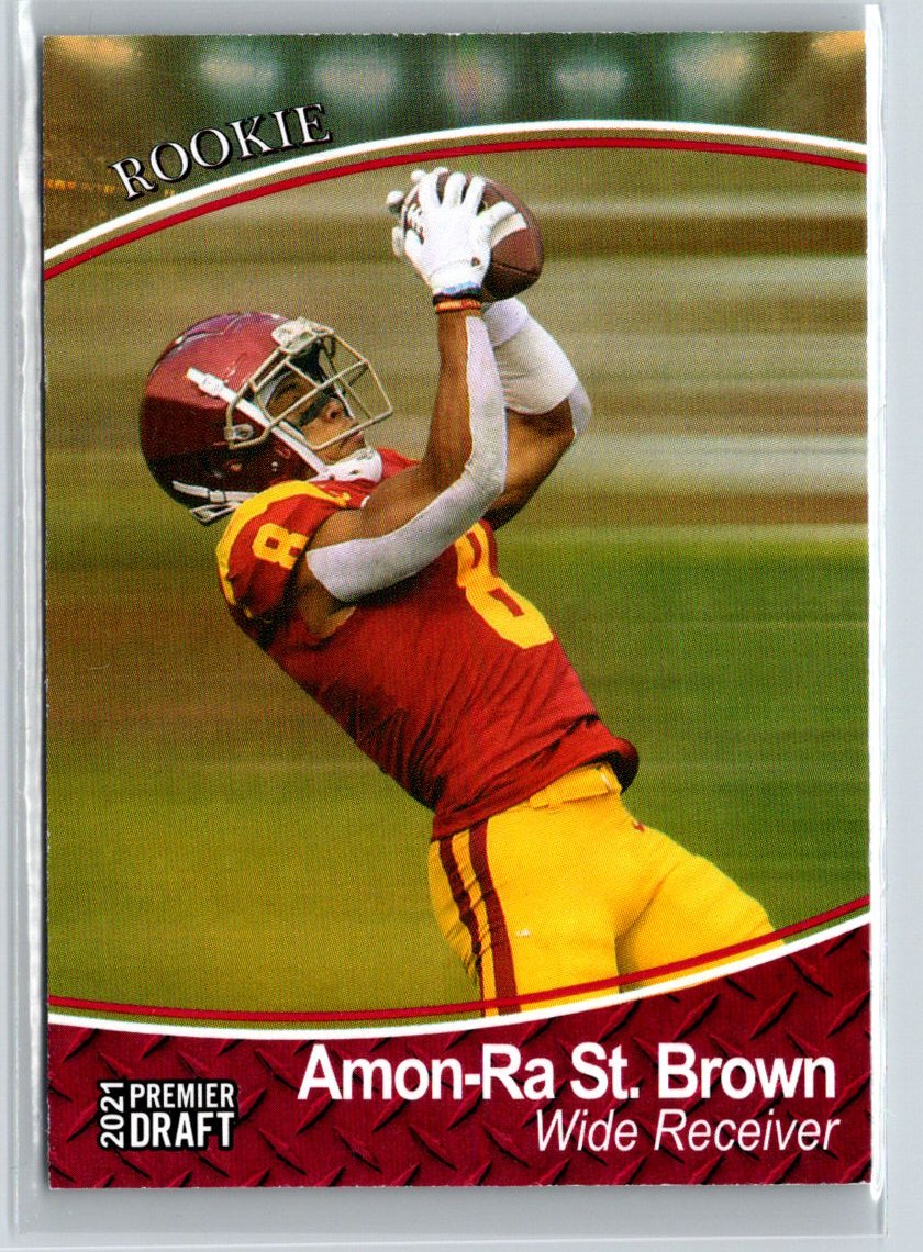 2021 SAGE Premier Draft #117 Amon-Ra St. Brown Red K52