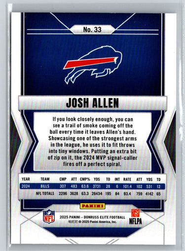 2025 Donruss Elite #33 Josh Allen K53
