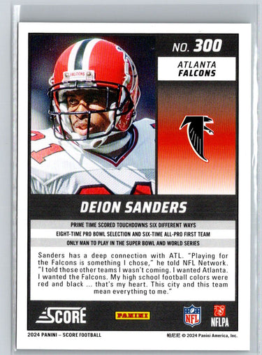 2024 Score #300 Deion Sanders Green K54