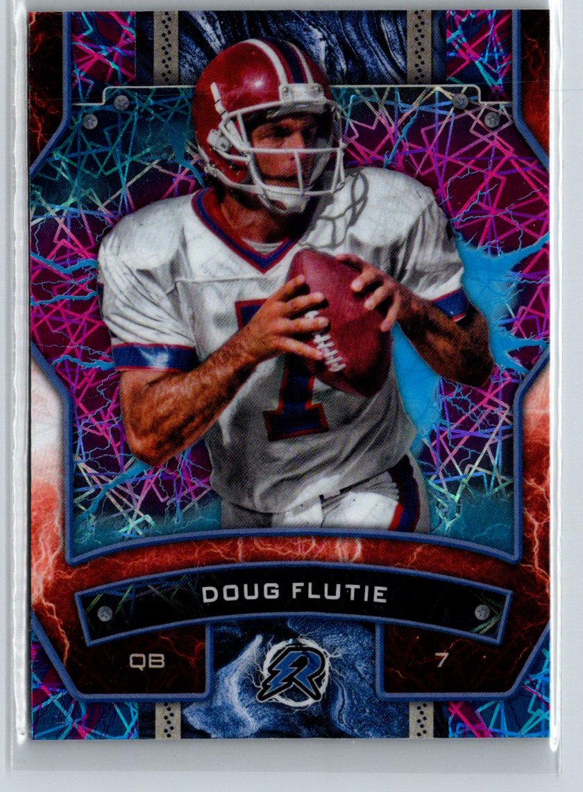 2024 Topps Resurgence - Sky Blue & Pink Shock #8 Doug Flutie K54