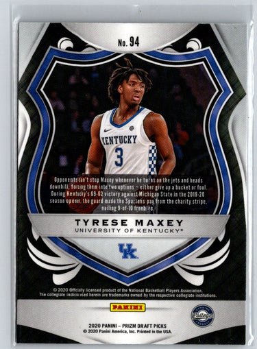 2020 Panini Prizm Draft Picks Collegiate #94 Tyrese Maxey K54