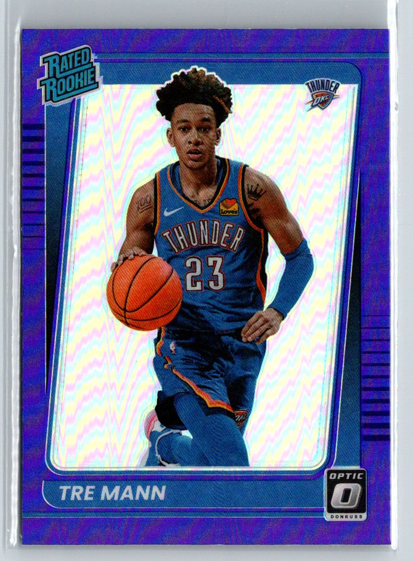 2021-22 Donruss Optic #168 Tre Mann Purple K55