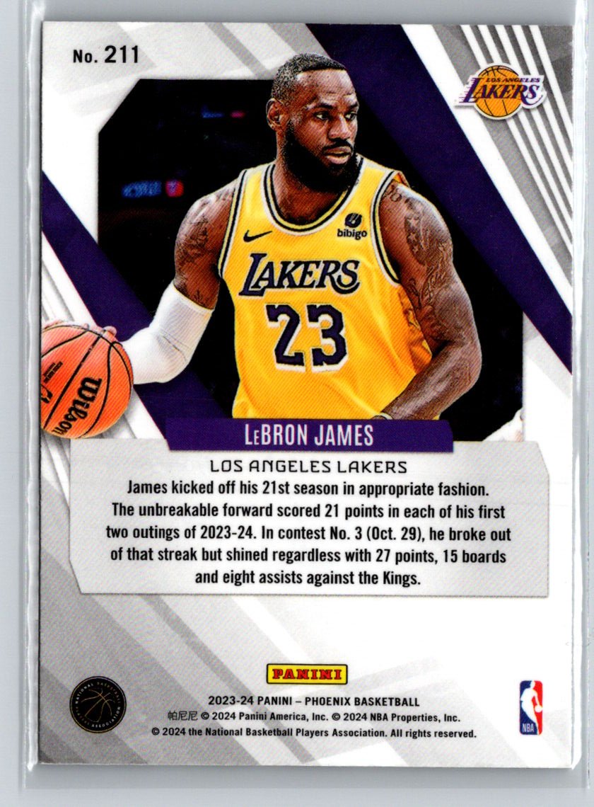 2023-24 Panini Phoenix #211 LeBron James K55