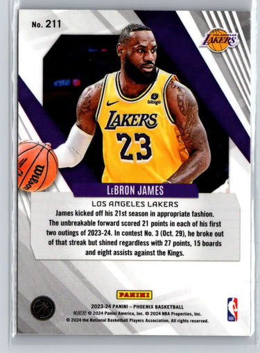 2023-24 Panini Phoenix #211 LeBron James K55