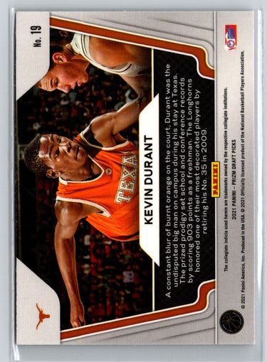 2021 Panini Prizm Draft Picks #19 Kevin Durant Widescreen K56