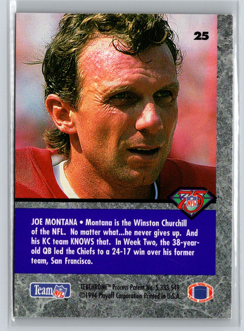 1994 Playoff Contenders #25 Joe Montana K56