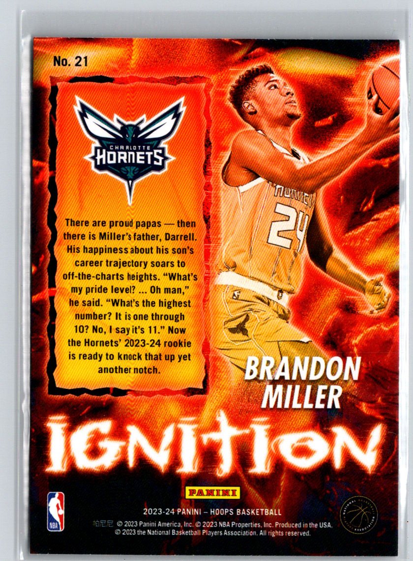 2023-24 Hoops #21 Brandon Miller Ignition K57