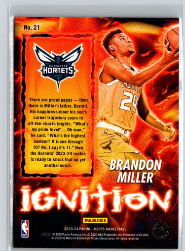 2023-24 Hoops #21 Brandon Miller Ignition K57
