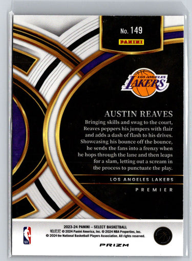 2023-24 Panini Select #149 Austin Reaves Red Cracked Ice Prizms K58