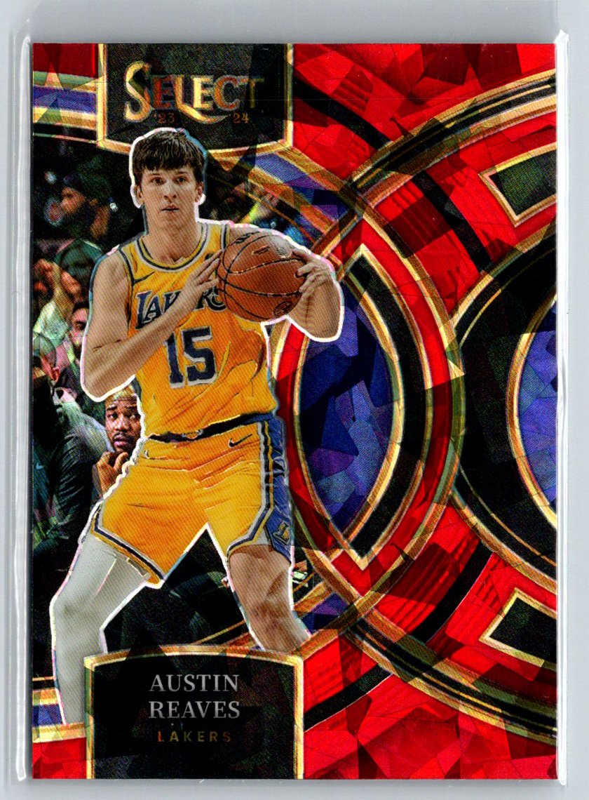 2023-24 Panini Select #149 Austin Reaves Red Cracked Ice Prizms K58