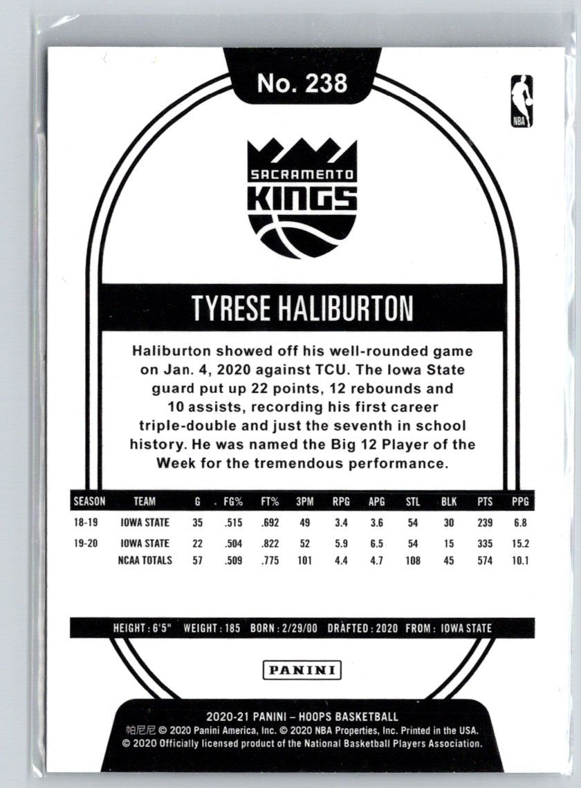2020-21 Hoops #238 Tyrese Haliburton K58