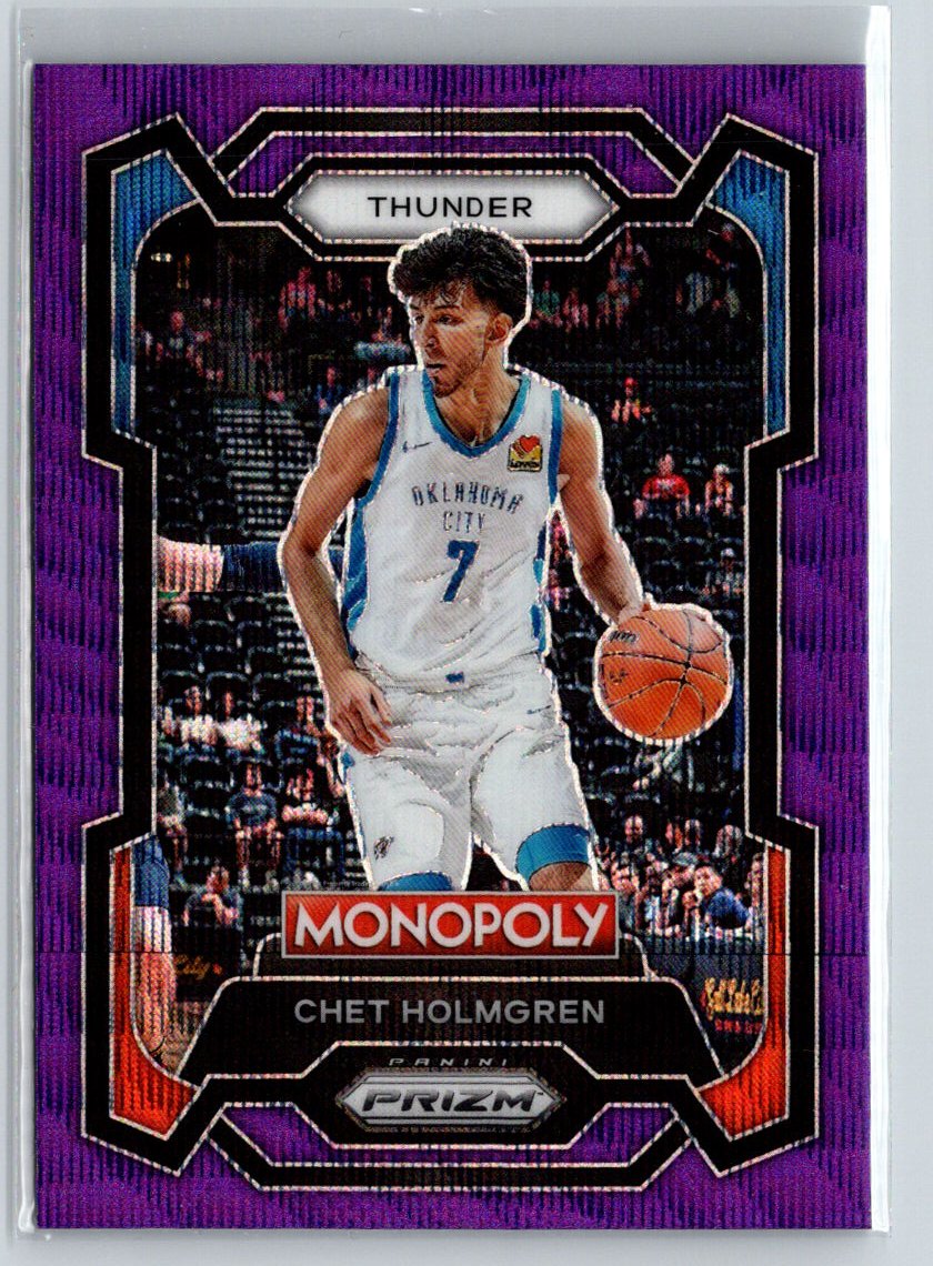 2023-24 Panini Prizm Monopoly #62 Chet Holmgren Purple K58