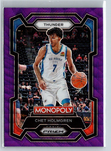 2023-24 Panini Prizm Monopoly #62 Chet Holmgren Purple K58