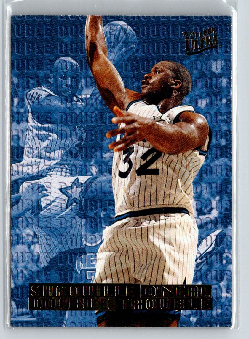 1995-96 Ultra #6 Shaquille O'Neal Double Trouble K58