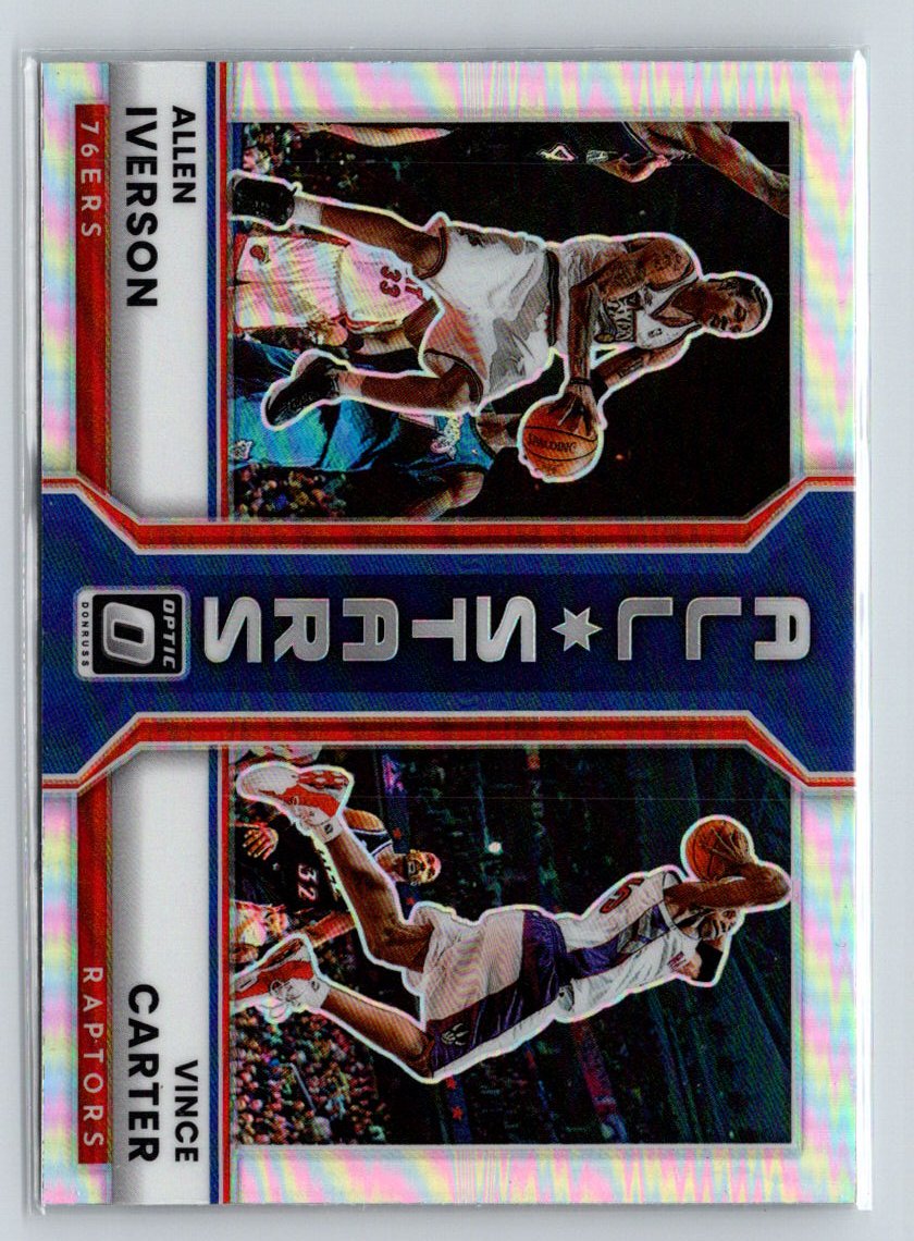 2022-23 Donruss Optic #19 Allen Iverson / Vince Carter All-Stars Holo K58