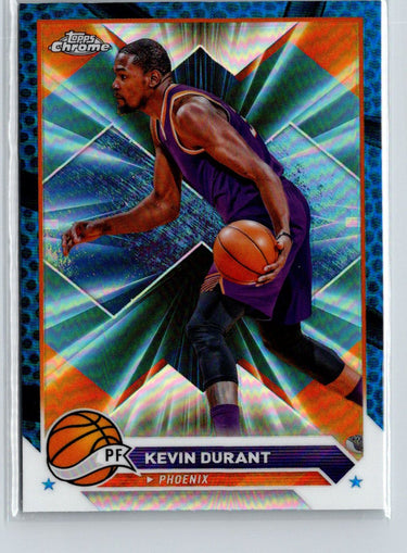 2023-24 Topps Chrome #50 Kevin Durant Blue Basketball Refractors K59