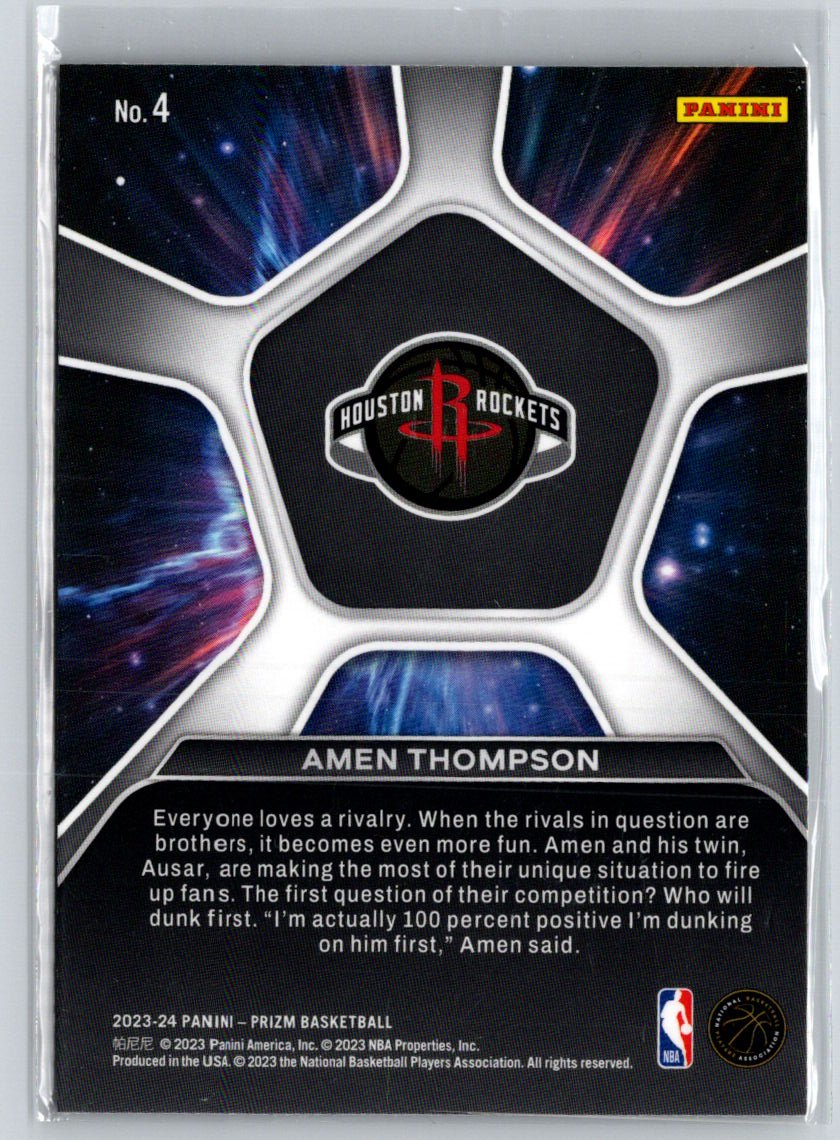 2023-24 Panini Prizm #4 Amen Thompson Deep Space K59