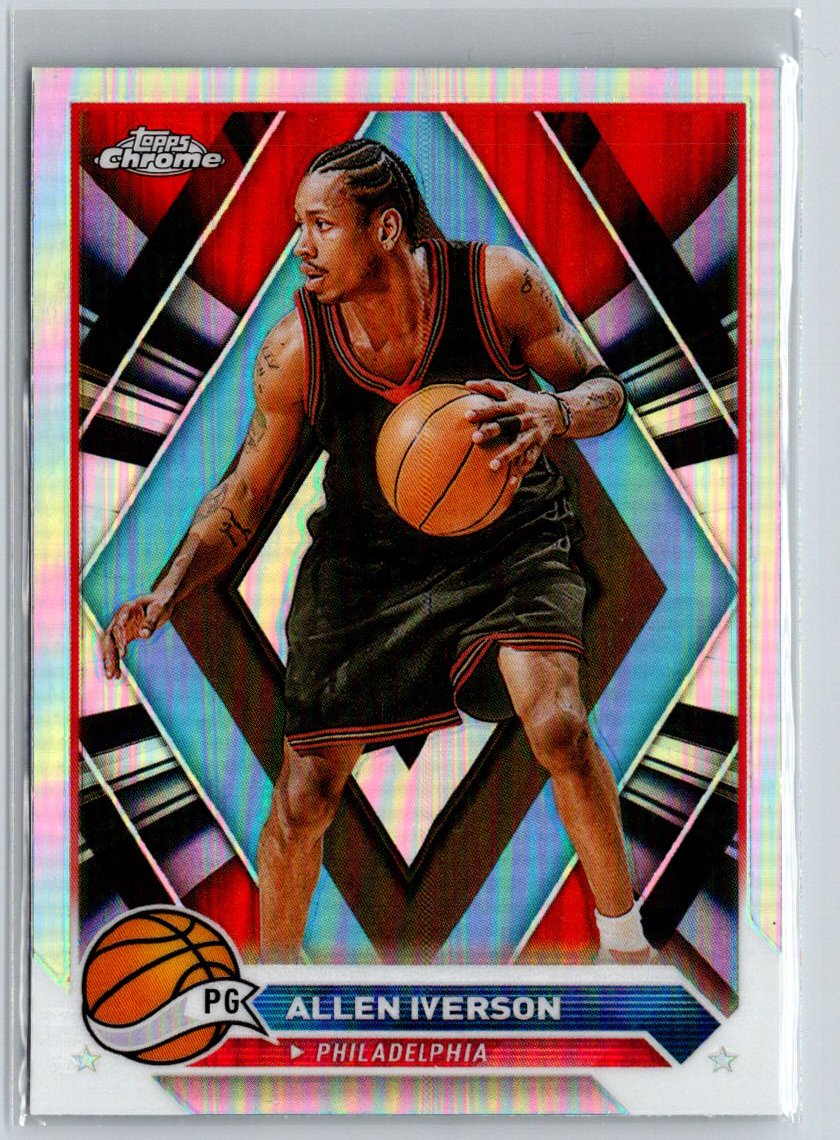 2023-24 Topps Chrome #66 Allen Iverson Refractors K59