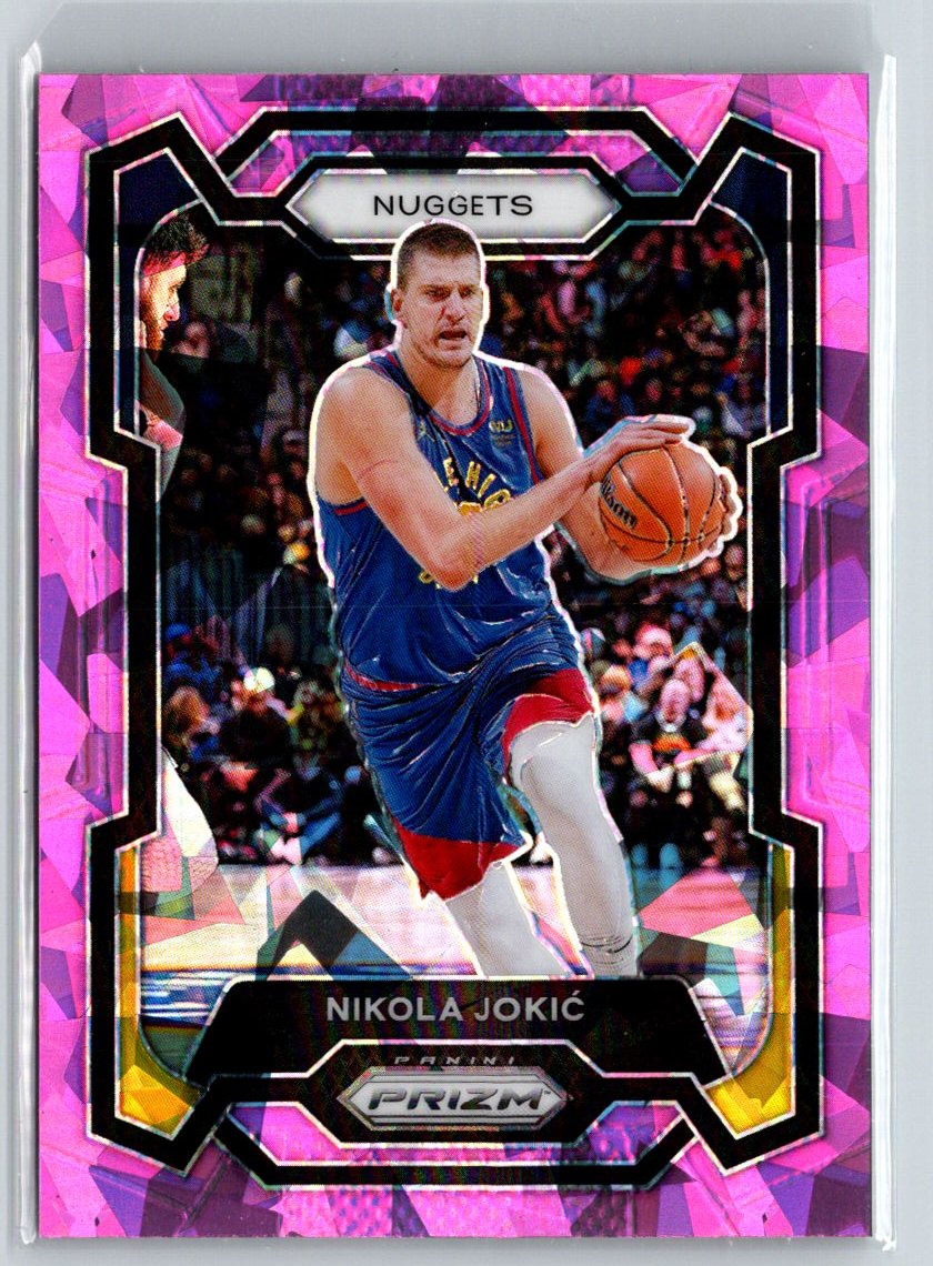 2023-24 Panini Prizm #17 Nikola Jokic Prizms Pink Ice K60