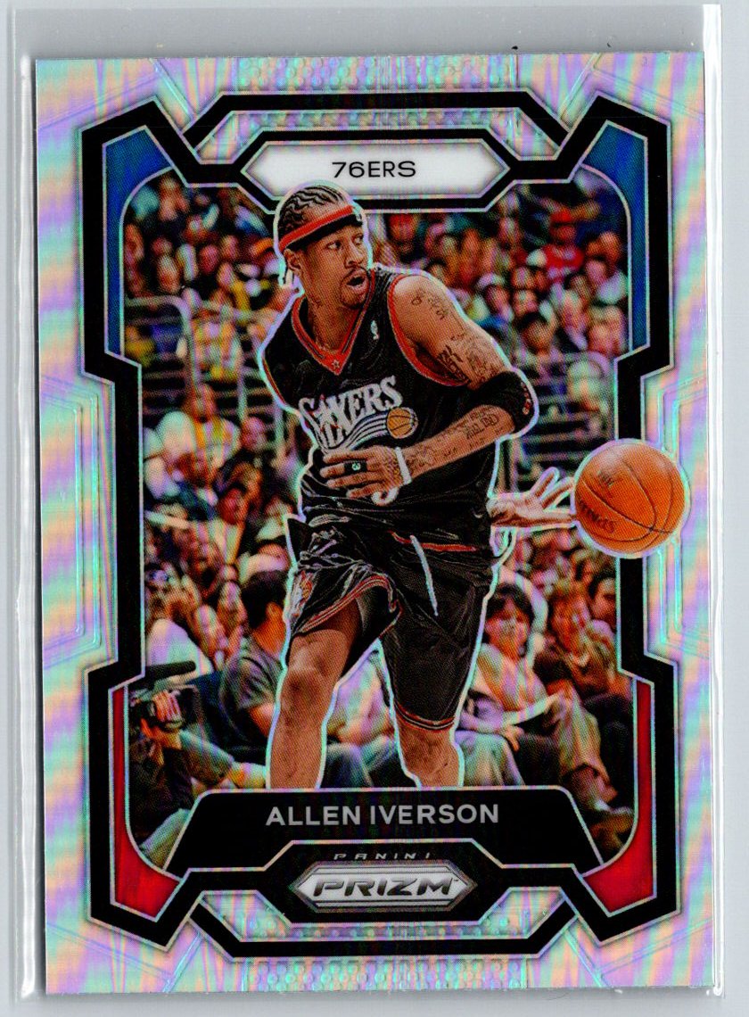 2023-24 Panini Prizm #184 Allen Iverson Prizms Hyper K60