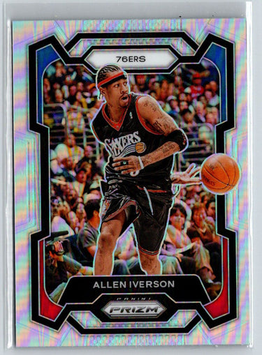 2023-24 Panini Prizm #184 Allen Iverson Prizms Hyper K60