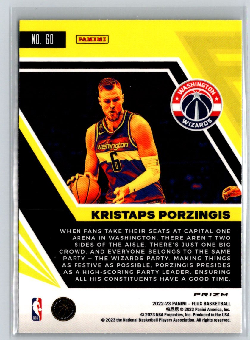 2022-23 Panini Flux #60 Kristaps Porzingis Silver K61