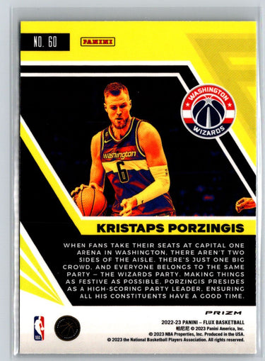 2022-23 Panini Flux #60 Kristaps Porzingis Silver K61