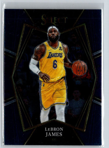 2021-22 Panini Select #195 LeBron James Blue (Retail Base) K61