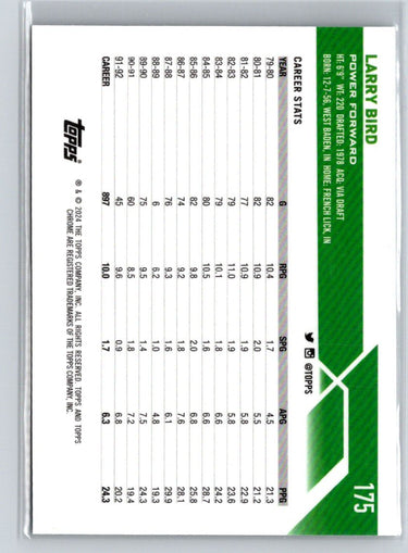 2023-24 Topps Chrome #175 Larry Bird K61