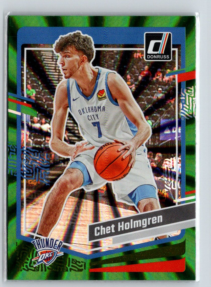 2023-24 Donruss #123 Chet Holmgren Green Laser Holo K61