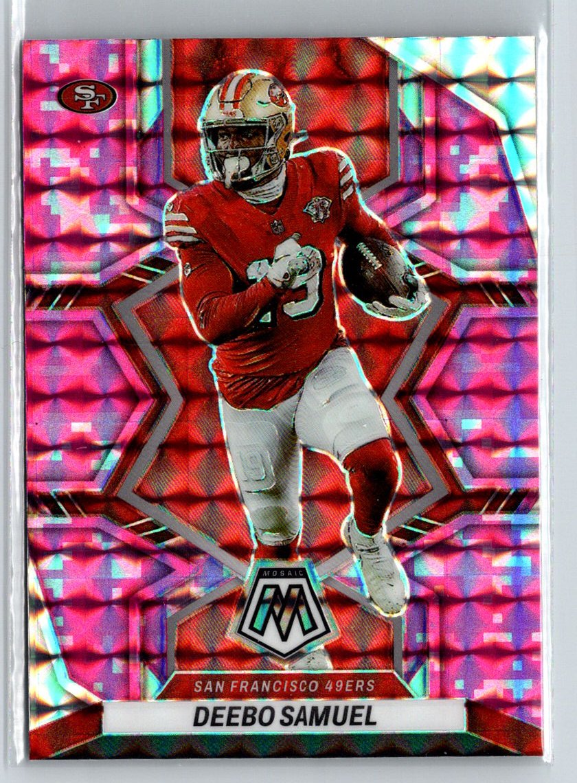 2022 Panini Mosaic #177 Deebo Samuel Mosaic Camo Pink K62