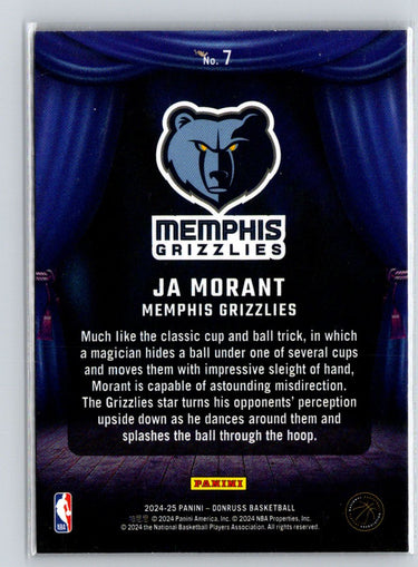 2024-25 Donruss #7 Ja Morant Magicians K63