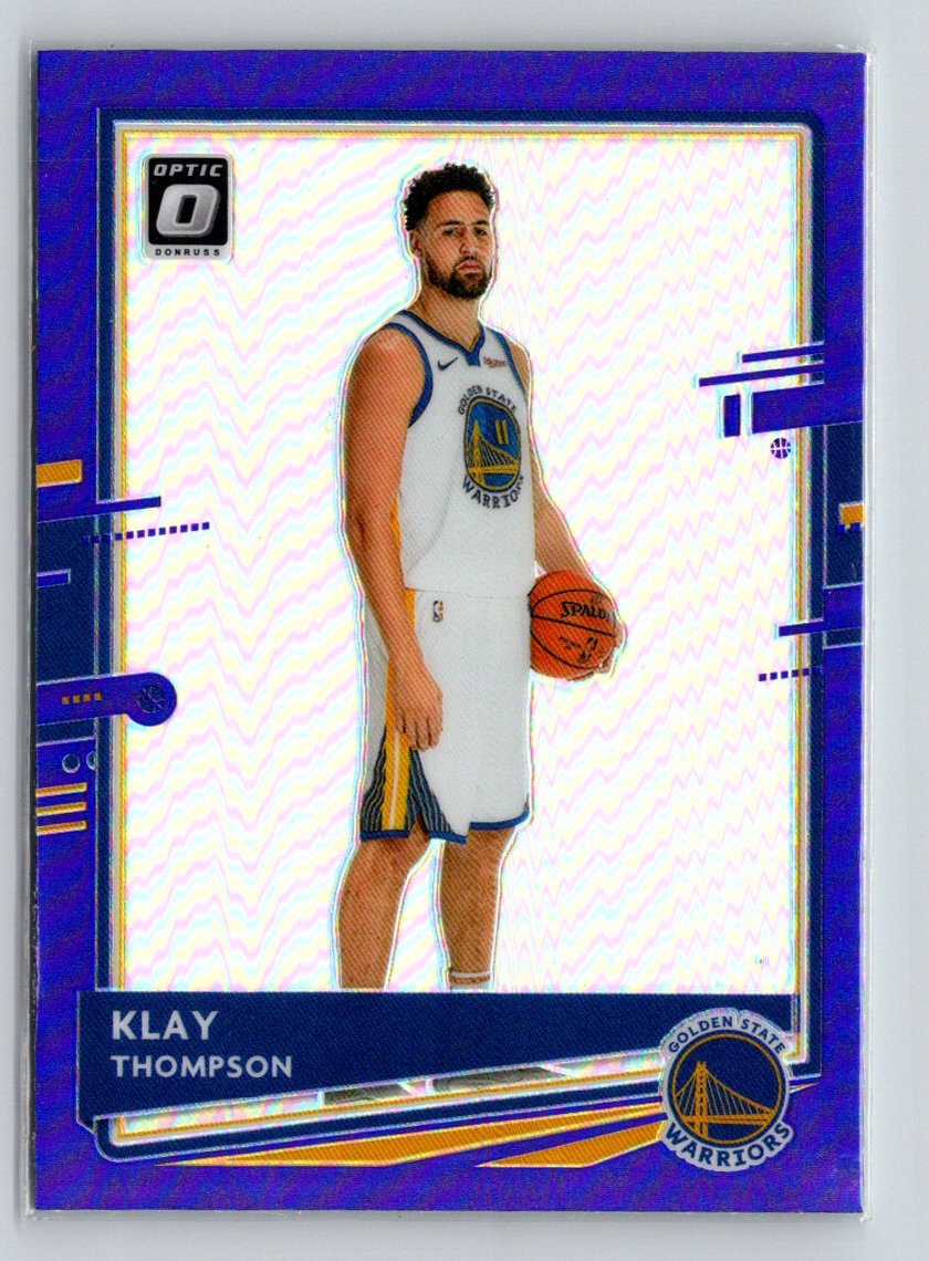 2020-21 Donruss Optic #49 Klay Thompson Purple K63