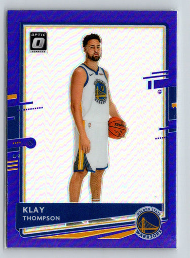 2020-21 Donruss Optic #49 Klay Thompson Purple K63
