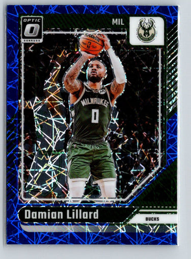 2024-25 Donruss Optic #83 Damian Lillard Blue Velocity K63