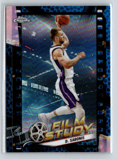 2023-24 Topps Chrome #FS-11 Domantas Sabonis Film Study Refractor Blue K64