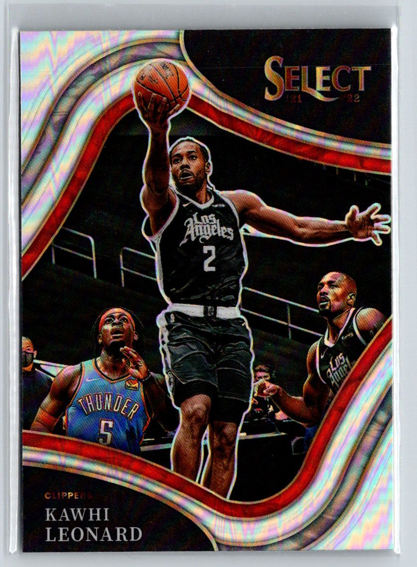2021-22 Panini Select #217 Kawhi Leonard Silver Prizms K64