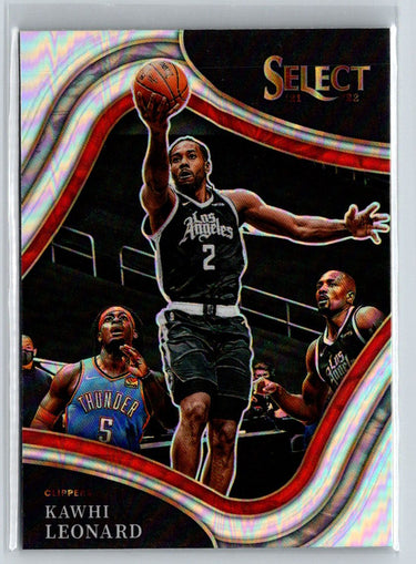 2021-22 Panini Select #217 Kawhi Leonard Silver Prizms K64